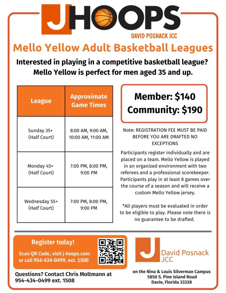 Mello Yellow Basketball Flyer v2